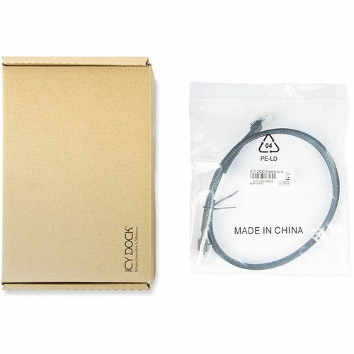 Icy Dock SlimSAS SFF-8654 To 0.5 M Data Transfer Cable For HBA RAID Card NVMe Controller HBA/RAID Ft MB323L-B
