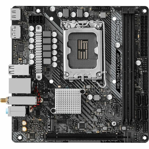 ASRock H610M ITX eDP Mini Desktop Motherboard With Intel Chipset LGA 1700 Socket Supporting Core Processors And Up To 64 GB DDR4 H610M-ITX/EDP