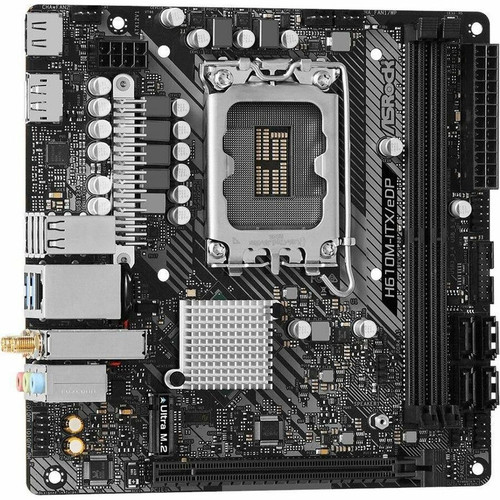 ASRock H610M ITX eDP Mini Desktop Motherboard With Intel Chipset LGA 1700 Socket Supporting Core Processors And Up To 64 GB DDR4 H610M-ITX/EDP