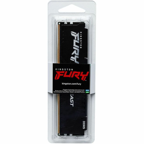 Kingston FURY Beast 32GB DDR5 SDRAM Memory Module - 32 GB - DDR5-6000/PC5-48000 DDR5 SDRAM - 6000 MHz Single-rank Memory - CL30 - 1.40 (KF560C30BBE-32)