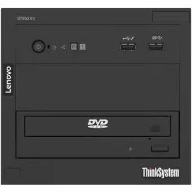 Lenovo 7DCEA01RNA ThinkSystem ST250 V3 Tower Server - Intel Xeon E-2434 3. 4GHz Quad-Core - 16GB TruDDR5 ECC RAM - 10 Drive Bays - 300W PSU