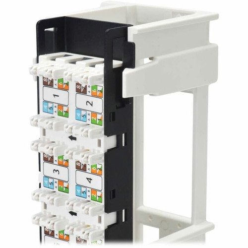 Tripp Lite series N250-012-6A-OF 12-Port Wall-Mount Cat6a Patch Panel - 12 Port(s) - Category 6a - Twisted Pair - Black - Wall (N250-012-6A-OF)