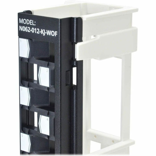 Tripp Lite series 12-Port Wall-Mount Patch Panel for UTP Keystone Jacks, Offset Ports, TAA - 12 Port(s) - 12 x RJ-45 - Category 5, 5e, (N062-012-KJ-WOF)