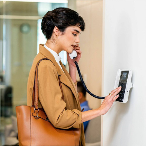 HP Poly 8F3G5AA Poly Edge E100 IP Phone - 8 SIP Lines - PoE - 2. 8" LCD - 2x RJ-45 - Desktop/Wall Mount - TAA Compliant