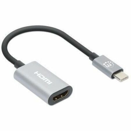 4K USB-C To HDMI Adapter For UHD Displays And TVs Audio/Video Manhattan Digital Female Male Type X 153973