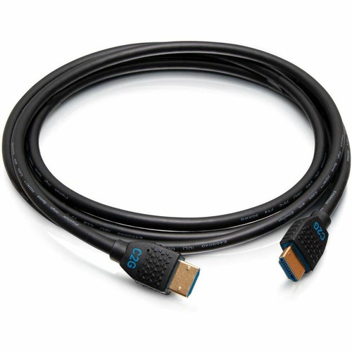 C2G 6ft (1.8m) 4K HDMI&reg; Premium Cable and Universal Dongle Adapter Ring with Color Coded Mini DisplayPort™, DisplayPort, and (C2G4200363)