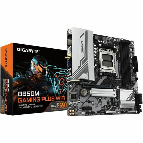 Gigabyte Ultra Durable B650M GAMING PLUS WIFI Gaming Desktop Motherboard - AMD B650 Chipset - Socket AM5 - Micro ATX - Ryzen 5, Ryzen (Fleet Network)
