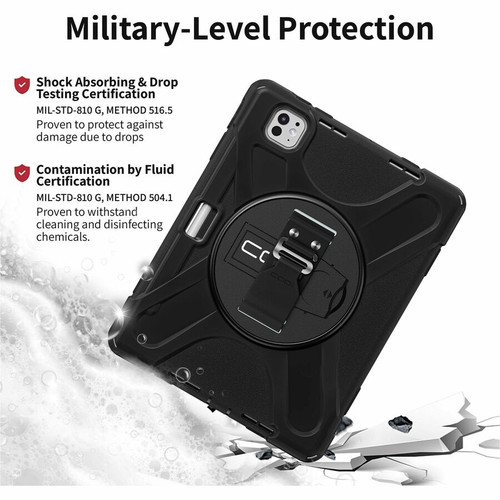 CODi C30705090 Rugged Carrying Case for 11" Apple iPad Pro 11 - 2024 - Drop Resistant - Shock Absorbing - Kickstand - Shoulder Strap
