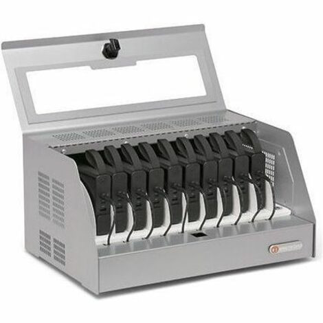 Bretford CUBE Battery Charging Station - 10 Devices Supported - 12.30" (312.42 mm) Height x 20.28" (515.11 mm) Width x 17" (431.80 mm) (Fleet Network)
