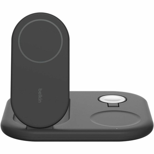 Belkin BoostCharge 3-in-1 Magnetic Foldable Wireless Charger with Qi2 15W - For Qi2-enabled Device, iPhone, Smartwatch, AirPod - Input (Fleet Network)