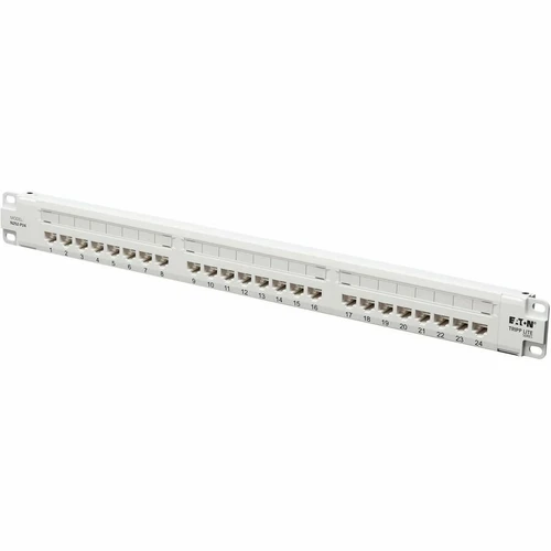 Tripp Lite series N252-P24-WH 24-Port Cat6 Patch Panel - 24 Port(s) - 24 x RJ-45 - 1U High - Category 6, Category 5, Category 5e - - - (N252-P24-WH)