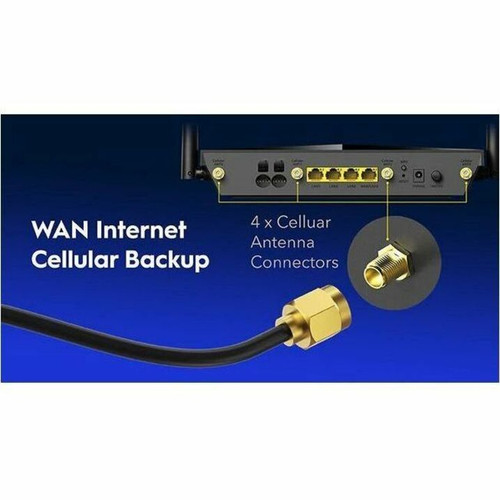 Cudy P5 Wi-Fi 6 IEEE 802.11 a/b/g/n/ac/ax 2 SIM Ethernet, Cellular Wireless Router - 5G - LTE, WCDMA - Dual Band - 2.40 GHz ISM Band - (P5)