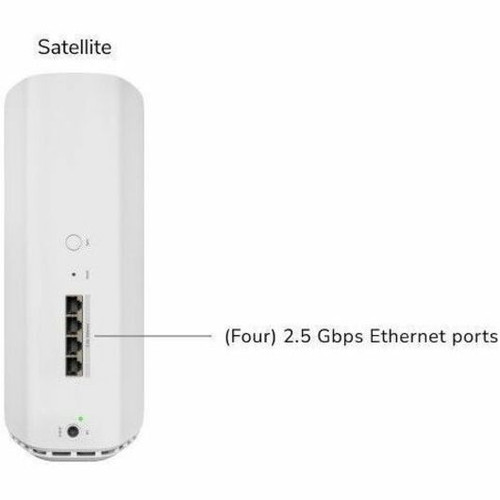 Netgear RBE870-100CNS Orbi RBE870 Tri-Band Wi-Fi 7 Wireless Range Extender - 21 Gbps - 8 Antennas - 4 x 2.5G LAN Ports - White