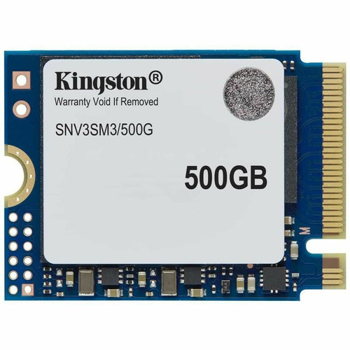 Kingston NV3 500 GB Solid State Drive - M.2 2230 Internal - PCI Express NVMe (PCI Express NVMe 4.0 x4) - Notebook, Gaming Console - TB (Fleet Network)