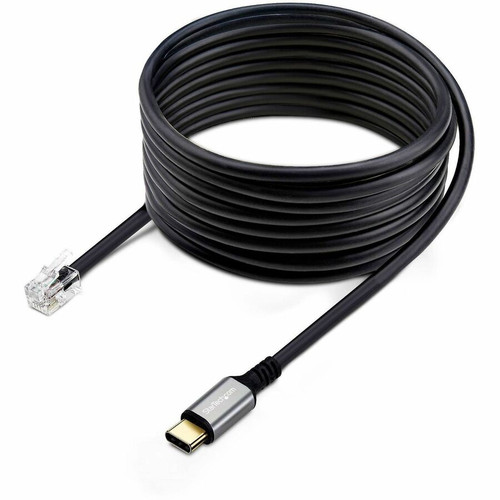 StarTech.com USB-C to RJ9 Adapter for Office Phone Handset or Wired/Wireless Headset, Use Landline Hardware, 6ft (1.8m), - USB-C to to (Fleet Network)