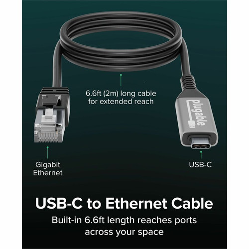 Plugable Ethernet Adapter - USB Type C (USBC-E1000-2M)