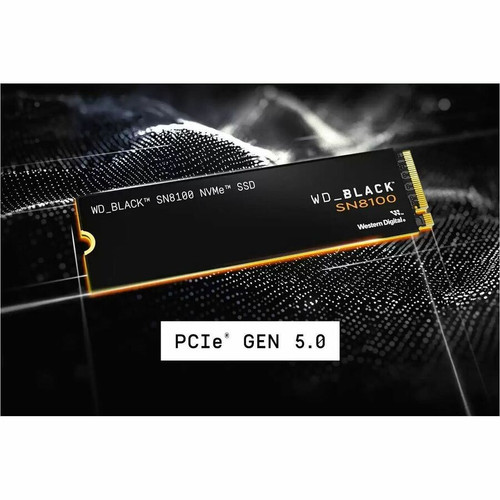 Western Digital Black SN8100 WDS100T1X0M-00CMT0 1 TB Solid State Drive - M.2 2280 Internal - PCI Express NVMe (PCI Express NVMe 5.0 - (WDS100T1X0M-00CMT0)