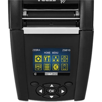 Zebra ZQ610 Mobile Direct Thermal Monochrome Receipt Printer USB Bluetooth Wireless LAN Battery Included ZQ61-AUWA0B0-00
