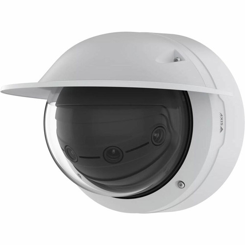 AXIS 02658-001 Q4809-PVE 12MP Outdoor Dome Network Camera - 4-Sensor Panoramic - Infrared Night Vision - PoE - White