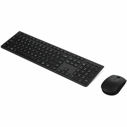 Lenovo 4X31R64316 Professional Wireless Rechargeable Keyboard & Mouse Combo - US English - Scissors Keys - Bluetooth/RF - Gray