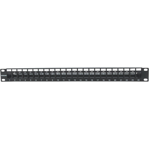 Intellinet Blank Patch Panel - 24 Port(s) - 1U High - 19" Wide - Rack-mountable (720847)