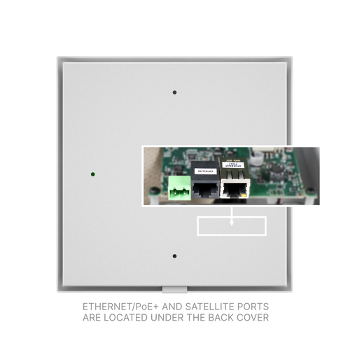 Algo 8199 Surface Mount Speaker - 16W RMS - PoE+ Powered - Omnidirectional Sound with Microphone - Indoor Wall/Ceiling/Flush Mount
