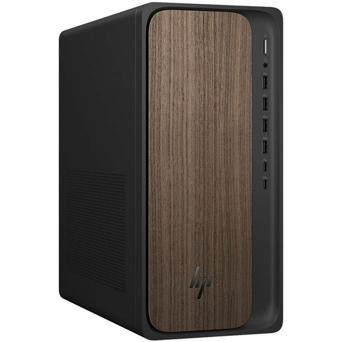 HP OmniDesk M03-0000i M03-0009 Desktop Computer - Intel Core Ultra 5 225 - 16 GB - 512 GB SSD - Tower - Dark Wood, Jack Black - Intel (Fleet Network)