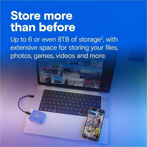 Crucial X10 1 TB Portable Solid State Drive - External - Gaming PC, MAC Device Supported - USB 3.2 Gen 2x2 - 1 (CT1000X10SSD9)