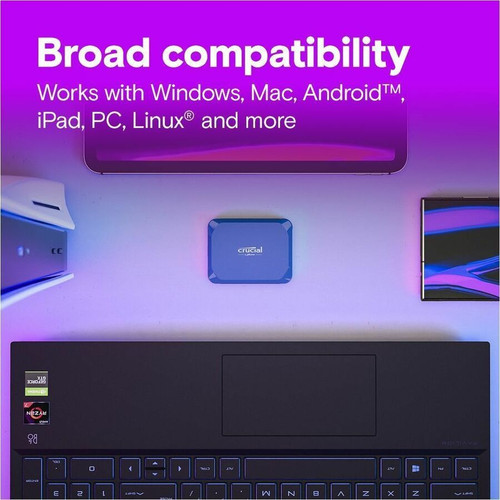 Crucial X10 1 TB Portable Solid State Drive - External - Gaming PC, MAC Device Supported - USB 3.2 Gen 2x2 - 1 (CT1000X10SSD9)