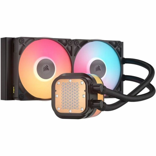 Corsair iCUE LINK TITAN 240 RX LCD Cooling Fan/Radiator/Water Block - 4.72" (120 mm) Maximum Fan Diameter - 2 x Fan(s) - 73.50 CFM - - (CW-9061022-WW)