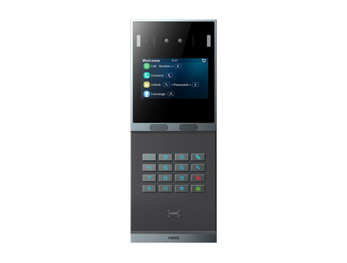 Video Door Phone With Face Recognition Dual SIP Linux Lens 4 Inch Touch Screen Mega-pixel Camera Sensor Colour Light Line i66