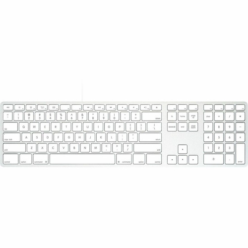 Matias USB-C Aluminum Keyboard for Mac - Silver - Cable Connectivity - USB Type C Interface - Mac OS X 10.6.8 Snow Leopard - MAC - Mac (FK318CS)