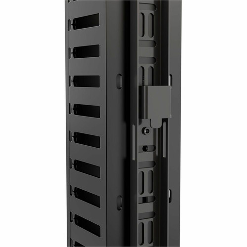 Middle Atlantic Forward Vertical Cable Duct, 3 Inches Wide - Cable Duct - Black - 45U Rack Height - Polyvinyl Chloride (PVC), Steel - (FWD-VPCD-3X3-44-45)