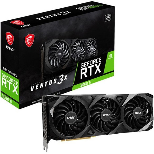 MSI NVIDIA GeForce RTX 3060 Graphic Card - 8 GB GDDR6 - 7680 x 4320 - 1.81 GHz Boost Clock - 128 bit Bus Width - PCI Express 4.0 - - 3 (Fleet Network)