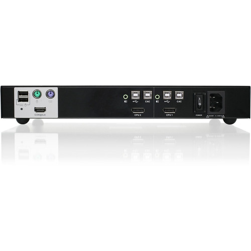 IOGEAR 2-Port DisplayPort Secure KVM Switch (TAA) - 2 Computer(s) - 1 Local User(s) - 3840 x 2160 - 2 x PS/2 Port - 7 x USB - 3 x - (GCS1412TAA3)