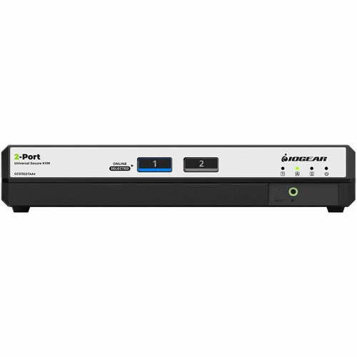 IOGEAR 2-Port Dual View True Universal (DP/HDMI) Secure KVM Switch w/Audio - 2 Computer(s) - 4K, 4K UHD, 5K - 5120 x 2880 - 50 Hz, 60 (Fleet Network)