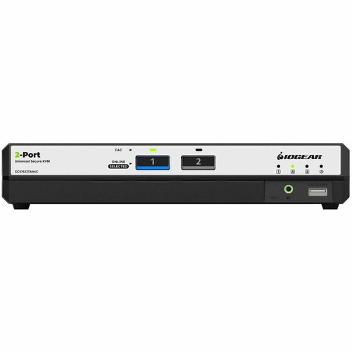 IOGEAR 2-Port Dual View True Universal (DP/HDMI) Secure KVM Switch w/Audio and CAC Support - 2 Computer(s) - 4K, 4K UHD, 5K - 5120 x - (Fleet Network)