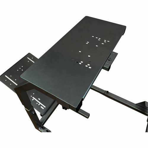 GTR Simulator GTA-S-S105LBK Simulation Cockpit - Steel Alloy Frame - Adjustable Wheel - Pedal - Seat & Gear Shifter Mount for Gaming