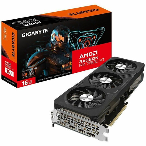 GIGABYTE AMD Radeon RX 7600 XT Graphic Card - 16 GB GDDR6 - 7680 x 4320 - 2.54 GHz Game Clock - 2.81 GHz Boost Clock - 128 bit Bus - - (Fleet Network)