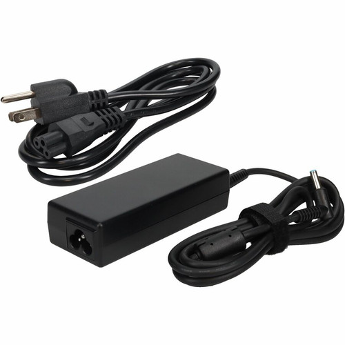 AddOn HP H6Y88AAABA Compatible 45W 19.5V at 2.31A Black 4.5 mm x 3.0 mm Laptop Power Adapter and Cable - 45 W - 19.5 V DC Output - A - (Fleet Network)