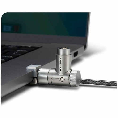 Hyper HS5911GLX-25 HyperShield MacBook Pro Master-Keyed Cable Lock - 25-Pack - 6. 5 ft (1. 98 m) Cable - Serialized - Silver