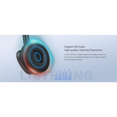 Fanvil HT301-U USB Wired Headset - Mono - USB Type A - Wired - 32 Ohm - 20 Hz to 20 kHz - Over-the-head - Monaural - Supra-aural - 5.9 (HT301-U)