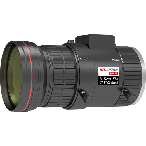 Hikvision HV1140D-8MPIRA - 11 mm to 40 mmf/1.4 - Varifocal Lens for CS Mount - Designed for Surveillance Camera - 3.6x Optical Zoom - (Fleet Network)
