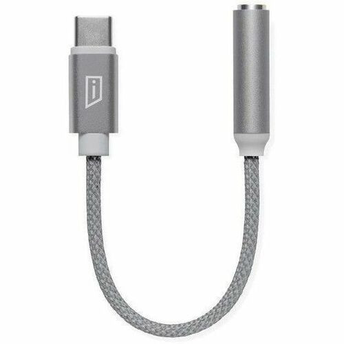 iStore USB-C Audio Adapter - 5.9" (150 mm) Mini-phone/USB-C Audio Cable for Audio Device, Headphone - First End: 1 x USB Type C - Male (Fleet Network)
