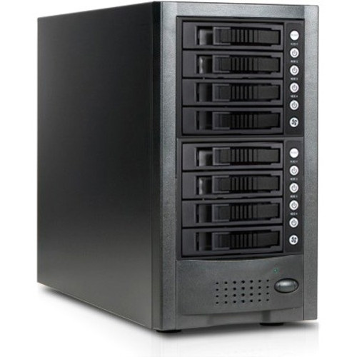 RAIDage Drive Enclosure Mini-SAS HD Host Interface Tower With 8 Hot Swappable Bays Black SATA/600 SAS HDD X JAGE6BT8MSBK