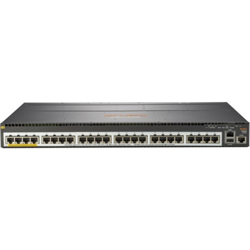 Aruba JL324AR 2930M 24-Port Smart Rate PoE+ Layer 3 Managed Switch - 5GbE - 2 Expansion Slots - Rack-Mountable - Refurbished