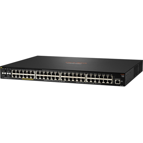 HPE JL558A#AC4 2930F 48-Port Gigabit PoE+ Managed Switch - 4 SFP+ Uplinks - 740W PoE Budget - Layer 3 - 1U Rack-Mountable
