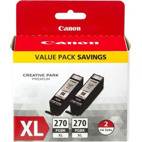 Canon_PGI-270_XL_Ink_Cartridge_-_Pigment_Black_-_Inkjet_-_2_Pack_0319C009