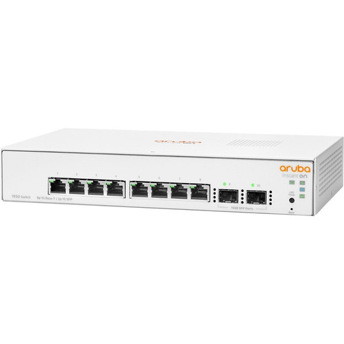 HPE JL680A#ACC Instant On 1930 8G 2SFP Switch - 8-Port Managed Gigabit with 2 SFP Slots - Layer 4 - 1U Rack-Mountable