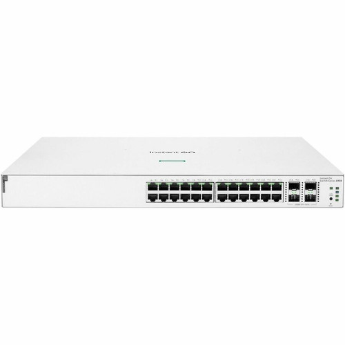 Aruba JL684B#ACD Instant On 1930 24-Port Gigabit PoE+ Switch with 4 SFP+ Uplinks - 370W PoE Budget - Smart Managed - 1U Rack-Mountable